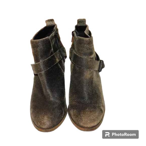 Kelsi Dagger Brooklyn Distressed Leather Ankle Boots Size 9M - Picture 5 of 15